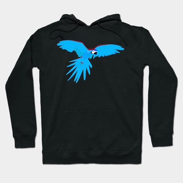 Blue Parrot Hoodie by momomoma